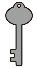 シンプルな鍵のベクターイラスト
