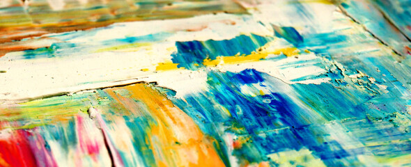 abstract colorful oil  painting
