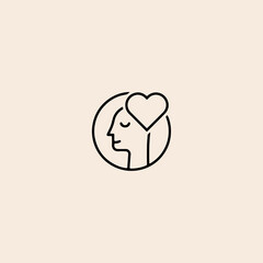 Lover man icon flat vector design.