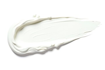 A white brush stroke on a white background