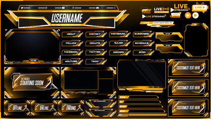 All-in-One Twitch Overlay Pack – Facecam, Offline Screen, Starting Soon & Custom Panels