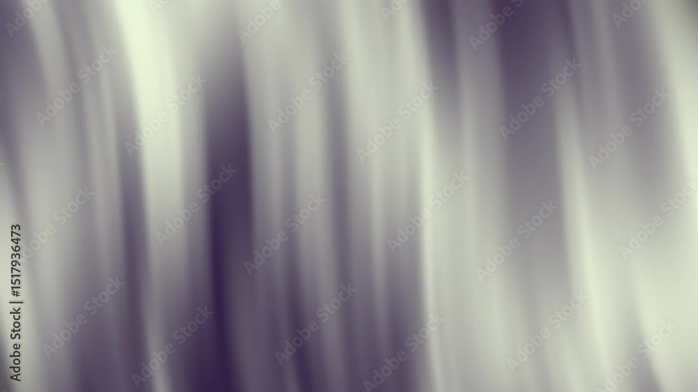 Poster soft flowing abstract gradient with light gray and purple hues, resembling silky waves or smooth dra