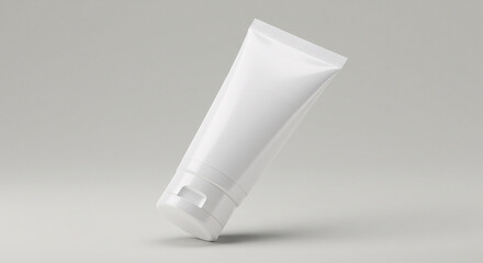 Blank White Cosmetic Tube Packaging Mockup for Branding