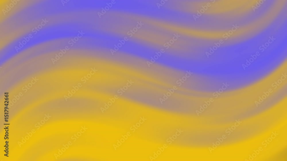Poster a soft, abstract background featuring flowing yellow and purple color gradients with smooth, wavy li