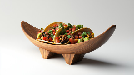 Icon of a traditional Mexican taco, created in a detailed and vibrant design.

