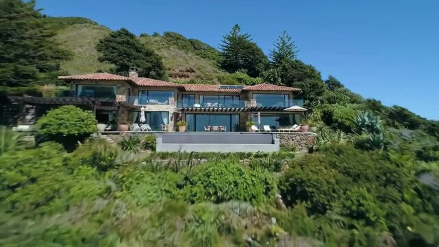 Luxus Villa mit Drone gefilmt
