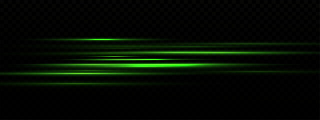 green Glowing Neon Motion Lines and Light. green Glowing Neon Motion Lines and Light green Abstract Trails. Shine Effect with Starburst, Sunshine Beam, Glow Wave and Isolated Transparent Light