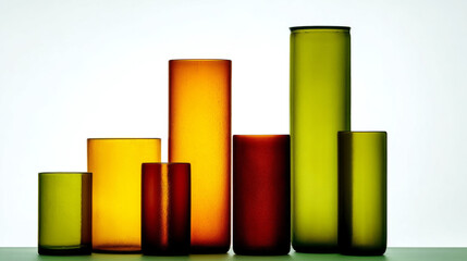 Colorful glass tubes stand like modern city skyscrapers, embodying Earth Day's eco-aesthetic and Diwali's luminous spirit