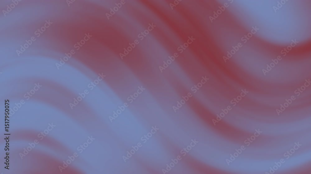 Poster soft red and blue wavy gradient background with smooth abstract lines, abstract texture gradient mot