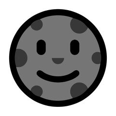 Moon Face Emoji