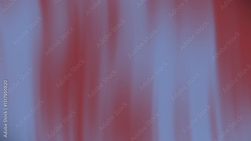 Poster soft vertical streaks of red and blue colors blend together, creating an abstract blurred visual eff