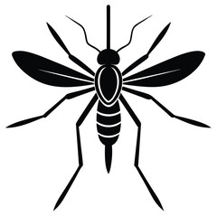 flying mosquito white design
