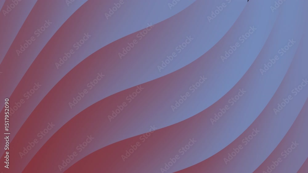 Poster soft wavy stripes in gradients of purple and red form an abstract, flowing pattern, abstract texture