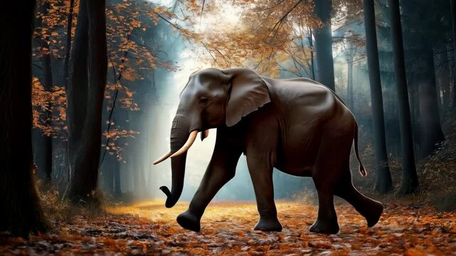 Elefant im deutschen Wald