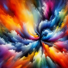 Clash Bright contrasting colors to depict
