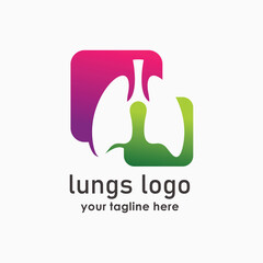 lung health logo design vector illustration,  Lung Care Logo Designs, Lungs Health logo designs concept