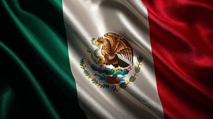 Celebrating mexico's independence day with the vibrant silk flag of mexico