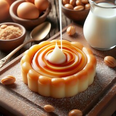 Condensed milk of the swirl