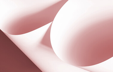 Pink sheets of paper as a background for creative design tasks.