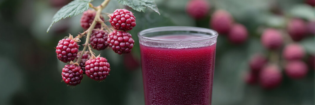 Juicy blackberry elixir glistens amidst verdant bounty, evoking Lammas harvest, wild foraging, antioxidants and ethereal midsummer feasts