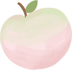 복숭아 일러스트