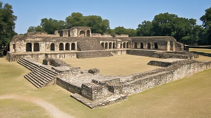 Archaeological site of Mixco Viejo, a pre-Columbian Maya archaeological site