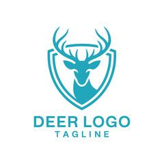 Obraz premium Deer Logo Design Vector, Unique and Professional Deer Logo Design.