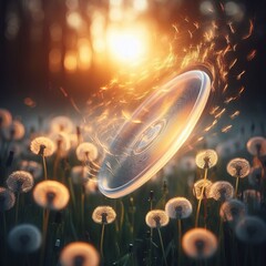 of sunlight weaves through the translucent