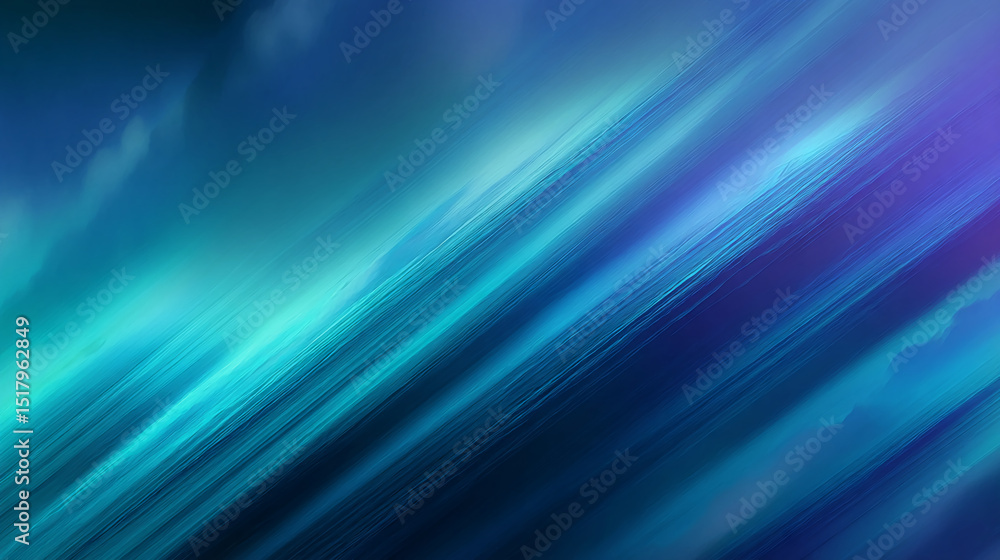Aufkleber Abstract blue gradient background with diagonal lines, creating a dynamic and energetic visual effect, suitable for modern designs