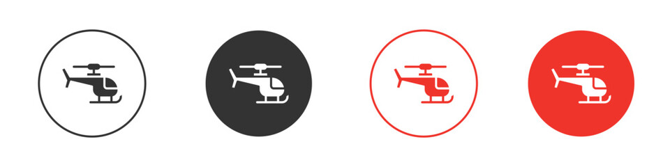 Helicopter icon for logo, vector sign symbol for design