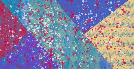 A multi-colored, particle background with texture
