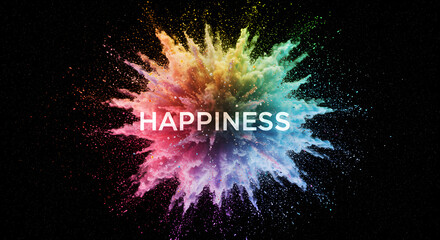 Vibrant Explosion of Color A Visual Representation of Happiness