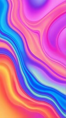 Obraz premium Abstract vibrant swirls of pink blue and orange