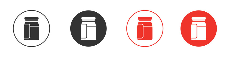 Jar icon for logo, vector sign symbol for design