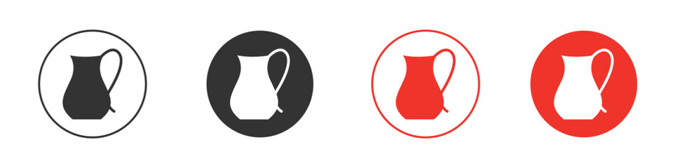 Jug icon for logo, vector sign symbol for design