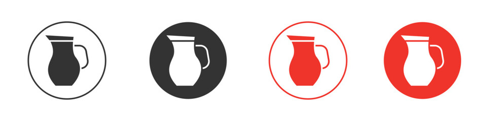 Jug icon for logo, vector sign symbol for design