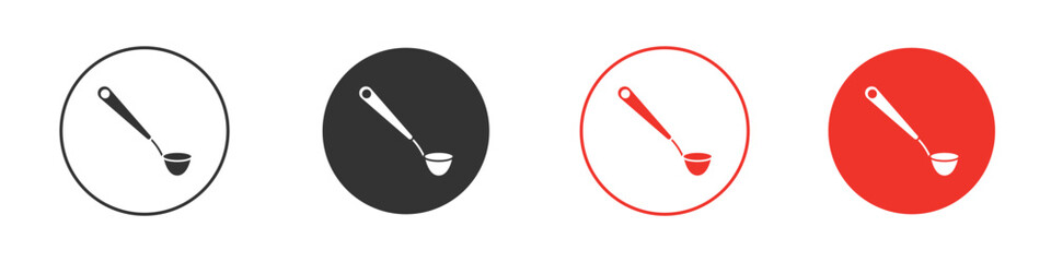Ladle icon for logo, vector sign symbol for design