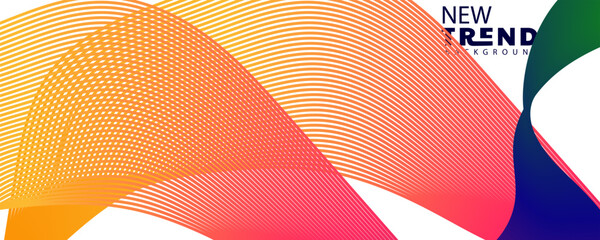 gradient color , wave line abstract background, Abstract Waving Line Particle Technology Background