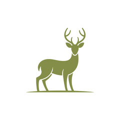 Fototapeta premium Deer Logo Design Vector, Unique and Professional Deer Logo Design, Deer Silhouette Design