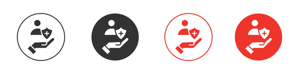 Life insurance icon for logo, vector sign symbol for design