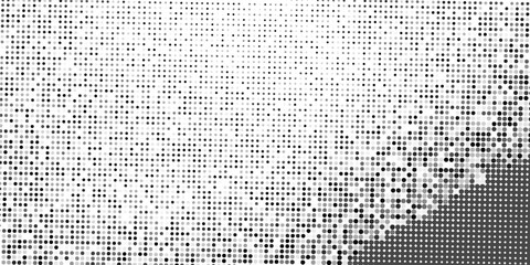 Halftone gradient. Dotted gradient, smooth dots spraying and halftones dot background seamless horizontal geometric pattern vector template set. dots vector