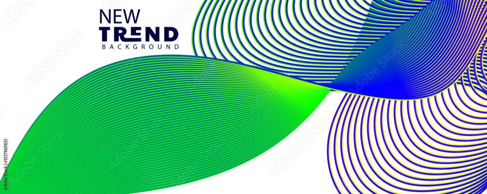 Poster gradient color , wave line abstract background, abstract waving line particle technology background