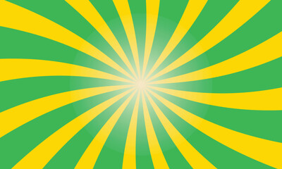 bright green and yellow radial sunburst background design