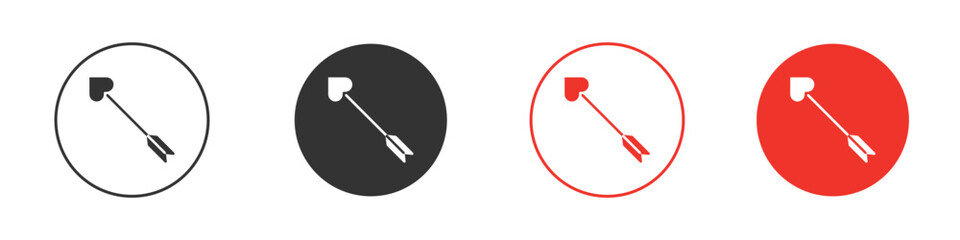 Love arrow icon for logo, vector sign symbol for design