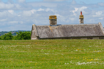 Falmouth und die Landschaft von Cornwall in England