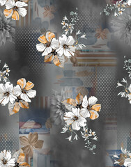 Flowers pattern allover pattern all over abstract pattern