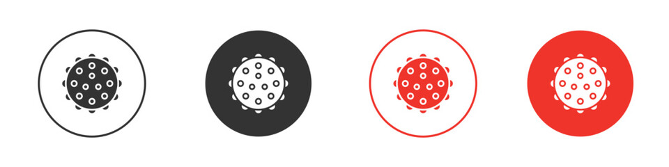 Massage ball icon for logo, vector sign symbol for design