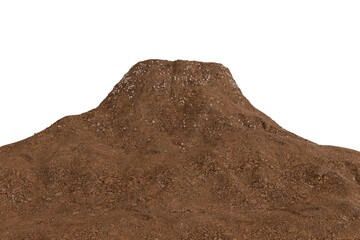 A meticulously detailed, digitally rendered image of a lone, earthy mound, reminiscent of a small...