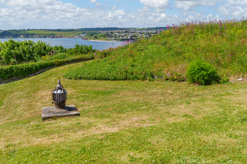 Falmouth und die Landschaft von Cornwall in England