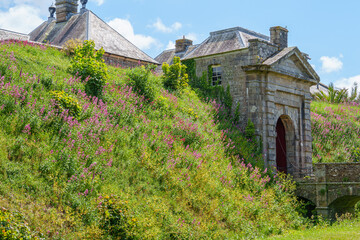 Falmouth und die Landschaft von Cornwall in England